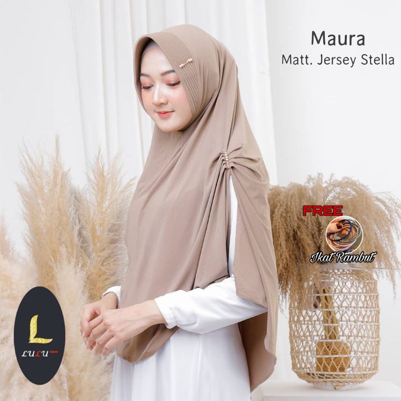 JILBAB INSTAN WANITA JILBAB INSTAN TERBARU TERMURAH JILBAB MAURA BY LULU NEW HIJAB