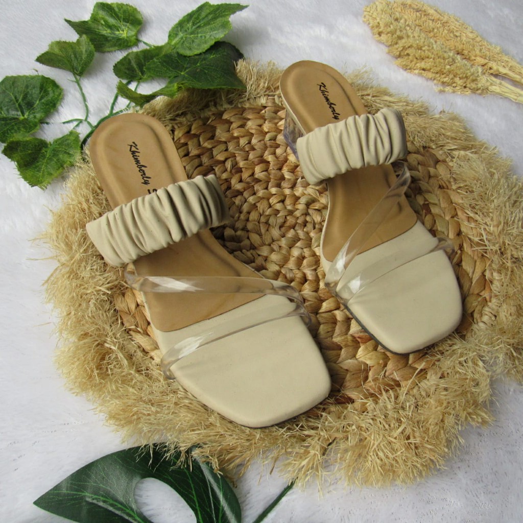 SANDAL HAK KACA WANITA 5CM-AL28