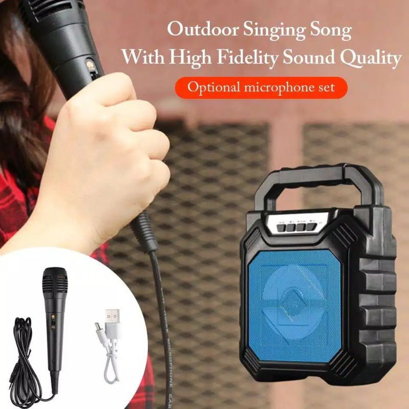 RY - Bluetooth Speaker YD 668 + mic y2002  SX /  FM Radio USB SD Memory Portable Y2002 + mic