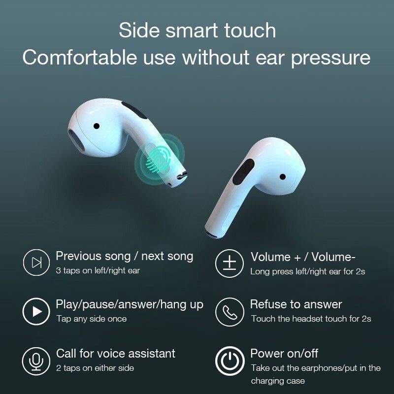 Handsfree tws (Suara Bagus Smart Sensor & Auto Connect) Headset Bluetooth pro Mini-3