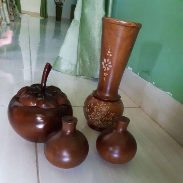 Toples Kayu Jati Model Buah Manggis