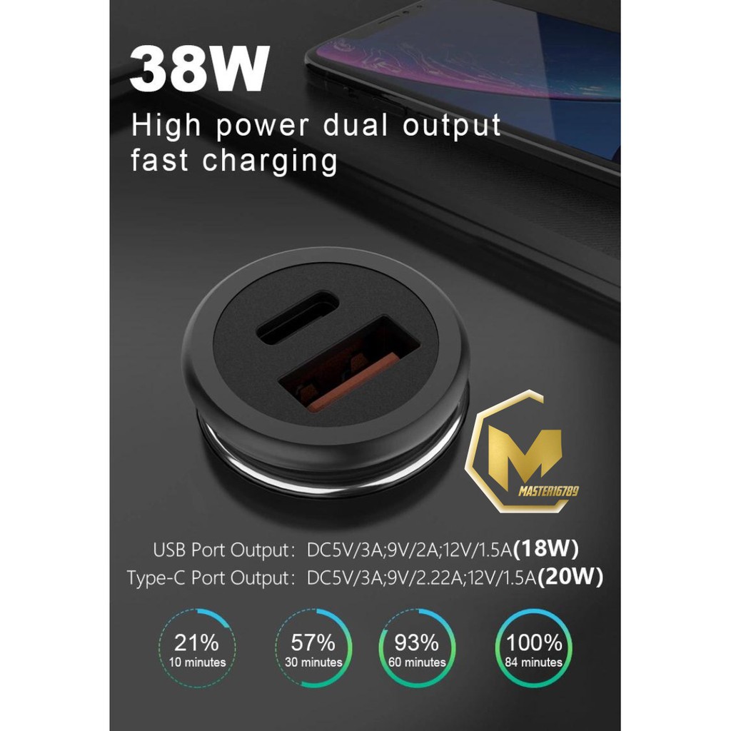 BM078 Saver Cashan mobil original DIINAMI C17 dual usb qualcom 6A Samsung oppo xiaomi iPhone Vivo MA808