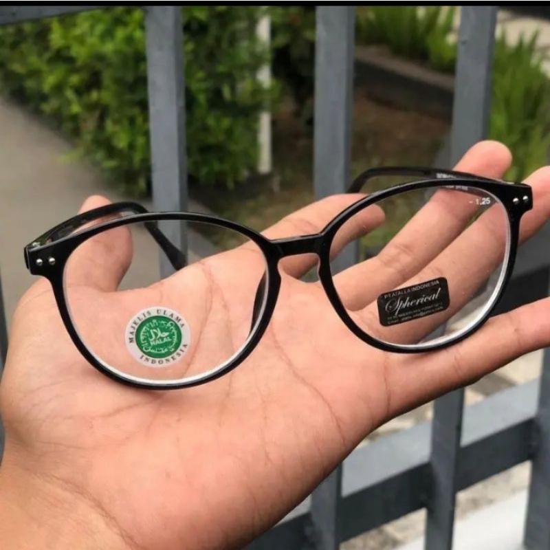 MURAH  Kacamata minus - (lensa minus) Pria Wanita Bulat