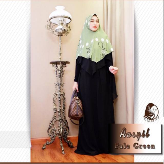 Joza Arsyl Pale Green Gamis Syari