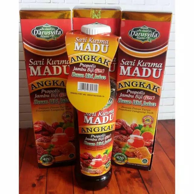 

SARI KURMA MADU ANGKAK DARUSYIFA Plus Propolis Jambu Biji 470 gr