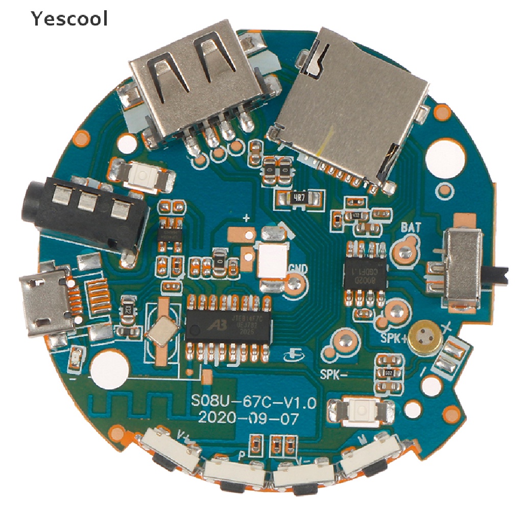 Yescool Papan Decoder Amplifier Audio MP3 Bluetooth Multifungsi 3.7-5V