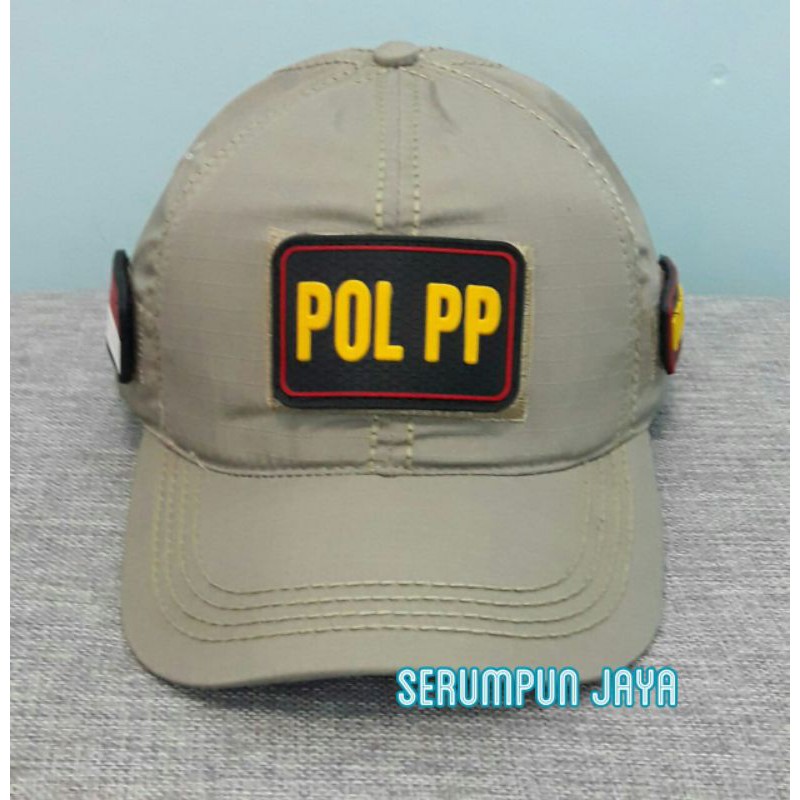 TOPI POL PP KREM - TOPI POL PP VELCRO 3PATCH  KREM - TOPI SATPOL PP VELCRO + PATCH