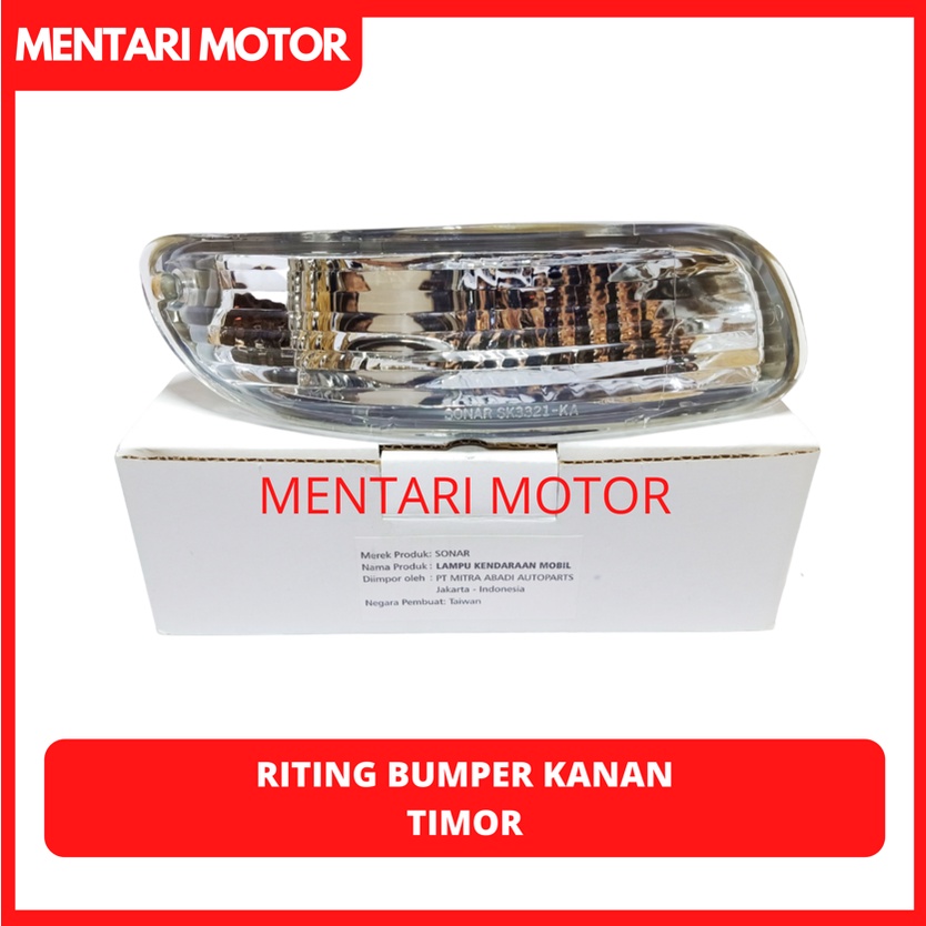 Lampu Sein Timor KANAN- Riting Bumper Timor Kia Shepia