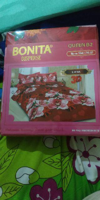 Sprei Bonita Queen Disperse 3d (varian B) Ukuran 160x200 Cm
