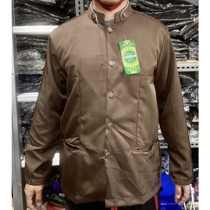 pria-koko-baju- baju koko muslim jasko jas koko polos murah - merah maroon, s -baju-koko-pria.
