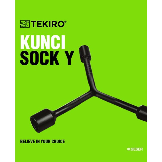 TEKIRO Kunci Y Pendek 8 - 9 - 10 Y-Type Wrench 8 - 10 - 12 Sok 10 - 11 - 13 Socket 10 - 12 - 14 12 - 14 - 17