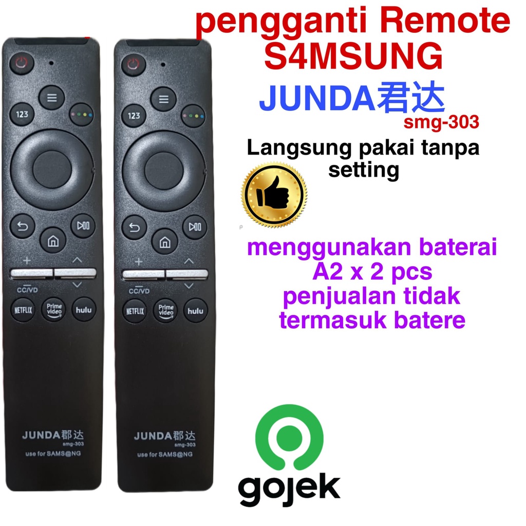 REMOTE TV LED SAMSUNG JUNDA 303 NO VOICE SAMSUNG SMART TV ANDROID
