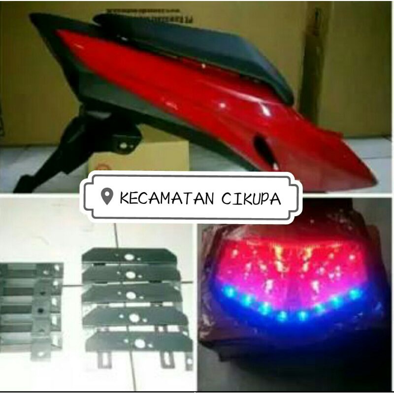 Upgred Body Belakang Ninja RR Old ke New lampu Led Full Set