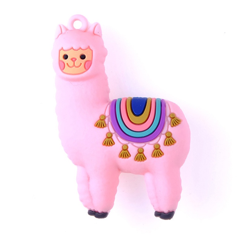 1pc Gantungan Kunci Bentuk Kartun Alpaca