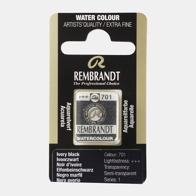 

Rembrandt Water Colour Pan Series Black/Grey