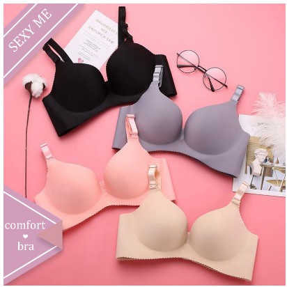 ♡70NAS.CO♡ | Bra Tanpa Kawat Menyusui Bra Seamless Lingerie Wanita Set Tali Push Up Polos Seamless/B