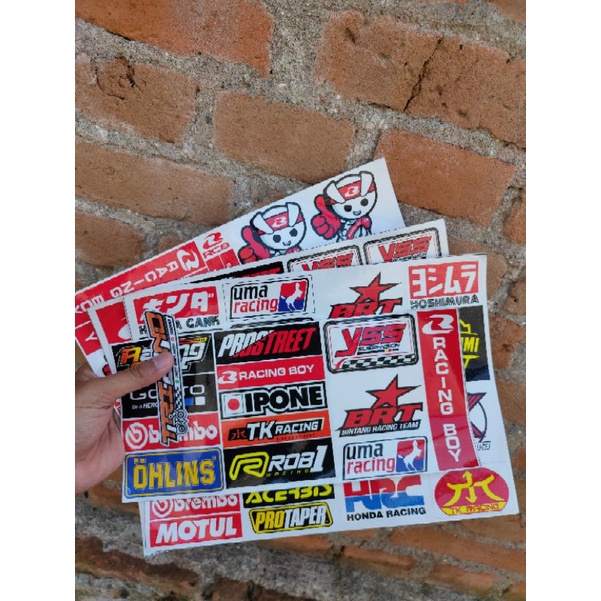 Sticker Racing stiker pack racing stiker motor Seticker pack