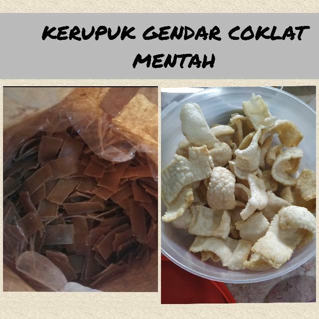 

KERUPUK GENDAR COKLAT MENTAH PER KG