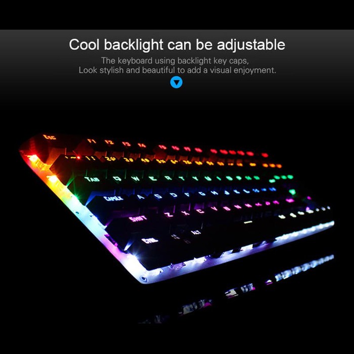 Keyboard Gaming HP GK100 - RGB Blue Switch full Mechanical Keyboard