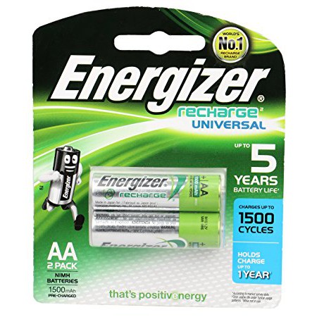 Grosir Baterai AA 2000 mAh ENERGIZER CHARGE Batre A2 Isi Ulang 2000mAh NH15 - Abu-abu Muda Limited