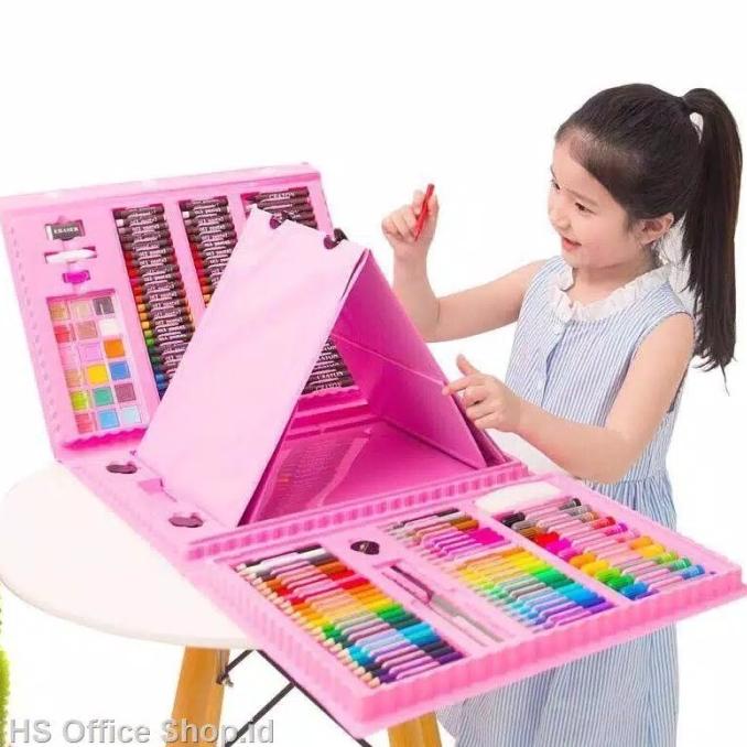 

Alat lukis set crayon 208 pcs crayon oil / pensil warna / Alat melukis