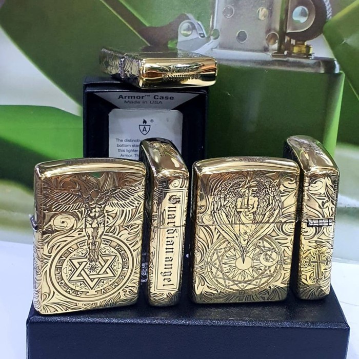 Original Zippo Armor Guardian Angel 5 sides