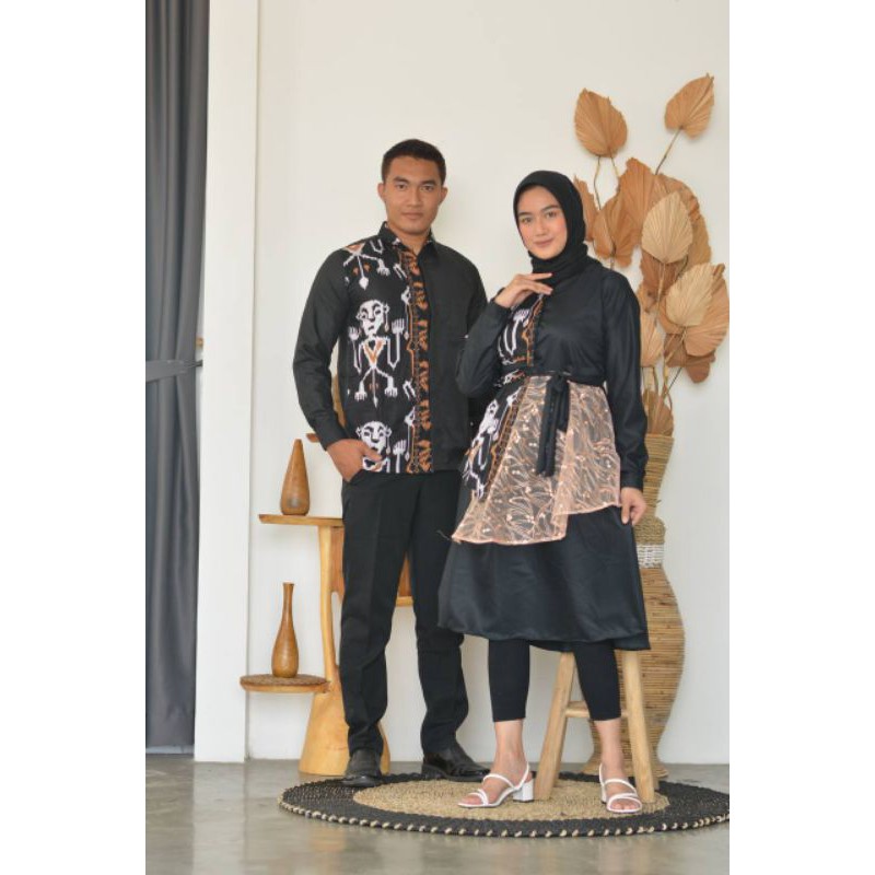 BATIK COUPLE DRESS BROKAT SONGKET COUPLE DRESS BROKAT