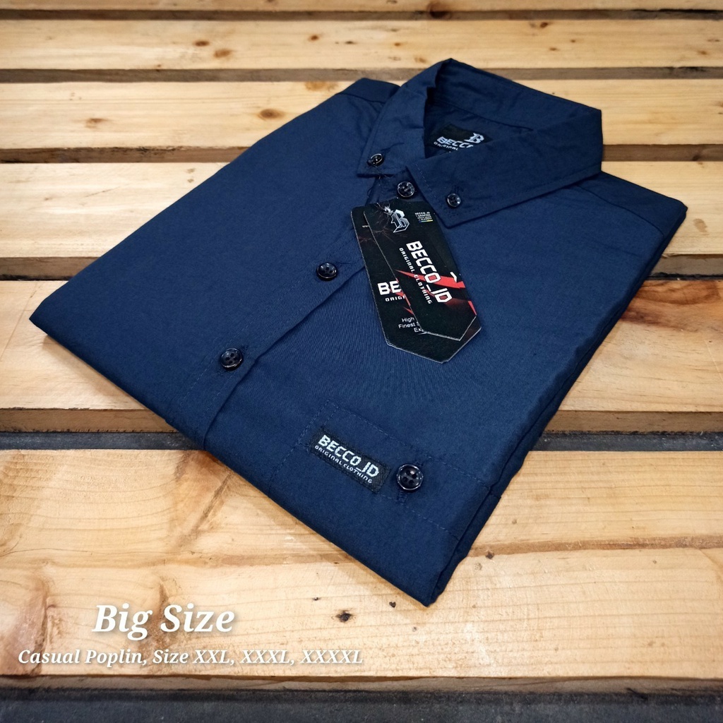 Kemeja JUMBO ORIGINAL Pria Lengan Pendek / Kemeja BIG SIZE / KEMEJA KANTOR / Ukuran 2XL 3XL 4XL