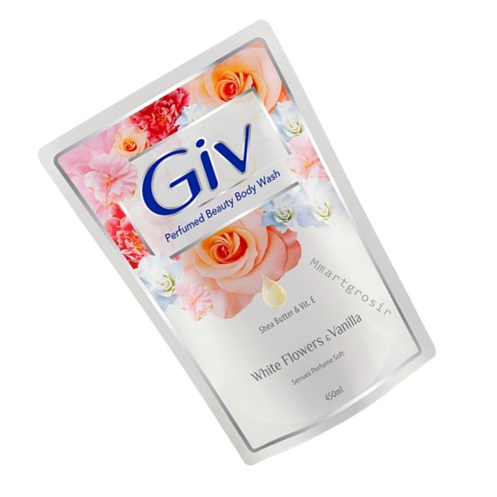 Giv Body Wash refill / Sabun Mandi Cair /White Flowers &amp; Vanilla/400ml