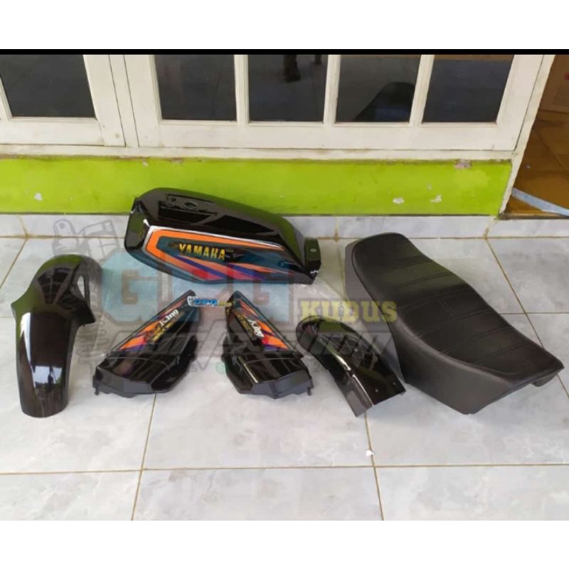 Body Bodi Set RX king RXKING Cobra cobra tahun 1992 Strip Striping Orange