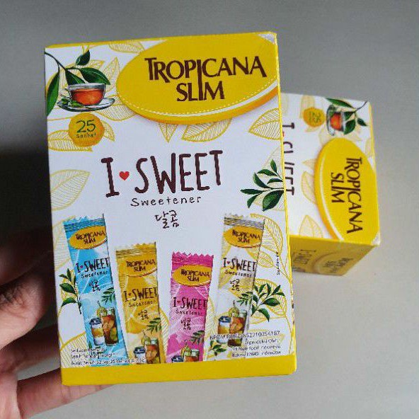 

Tropicana Slim SWEETENER I-SWEET Gula rendah kalori ( 25 sachets )