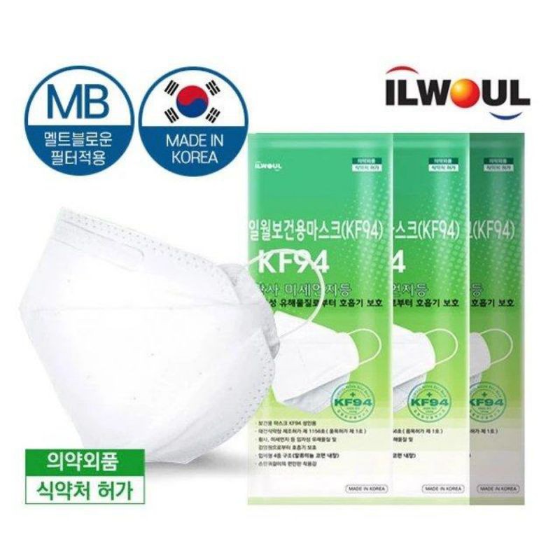 Masker KF94 Korea Ilwoul / KF94 ILWOUL Mask 4ply (ori🇰🇷)