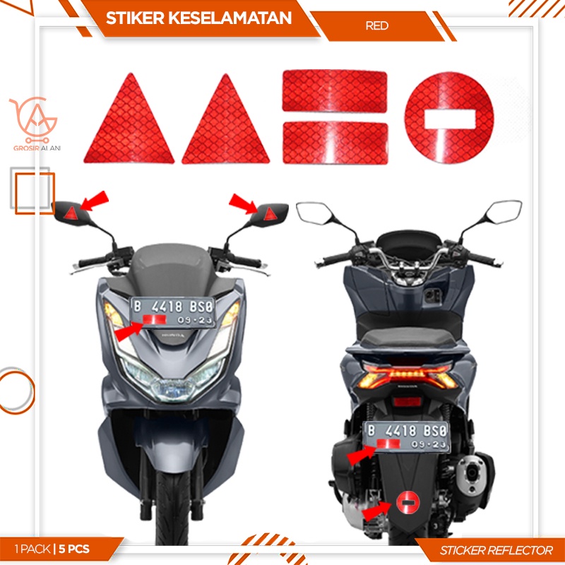 Jual Stiker Reflektor Pemantul Cahaya Stiker Keselamatan Mobil Motor