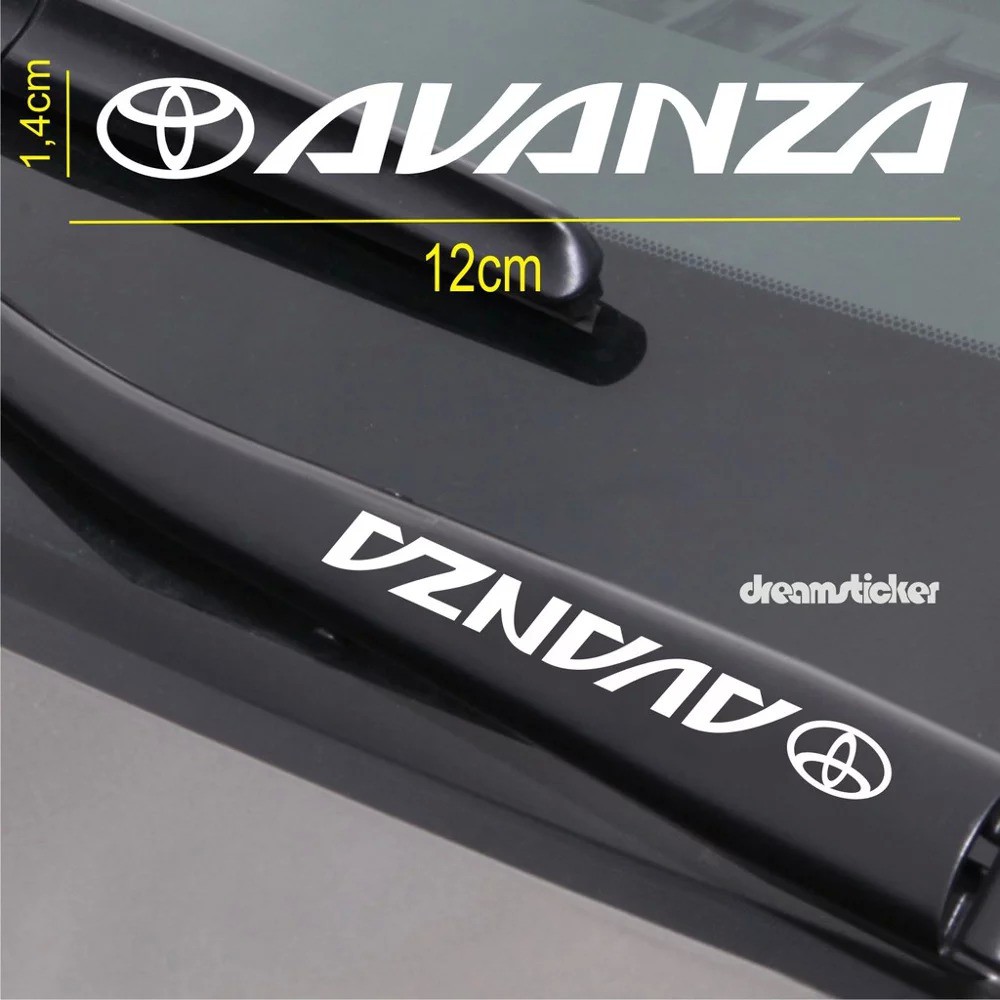 Jual Sticker Wiper Mobil Toyota Avanza 2buah Cutting Stiker Variasi Modifikasi Keren Unik Murah Indonesia Shopee Indonesia