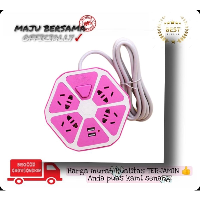 [MB] Stop Kontak USB / Socked Charger Hexagon / USB Soket Universal Vanstar