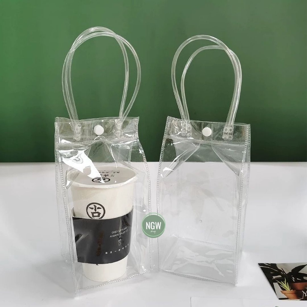 Tas PVC mika kancing penutup hampers goodie bag plastik kado birthday ulang tahun hantaran event souvenir