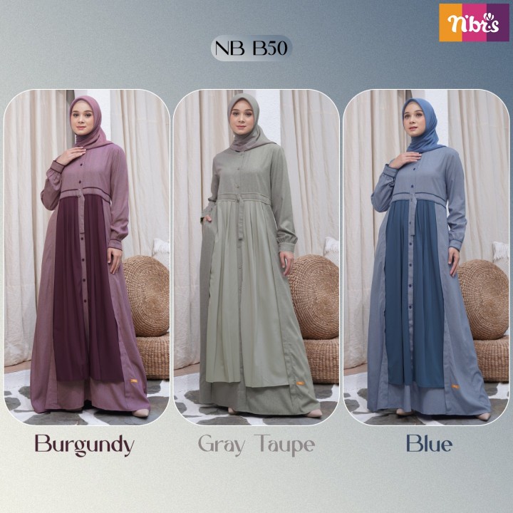 Gamis Dewasa Nibras NB B50 Original