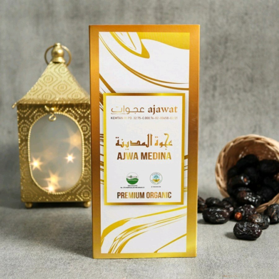 

Kurma Ajwa Premium Organik Madinah Ajawat 500gr