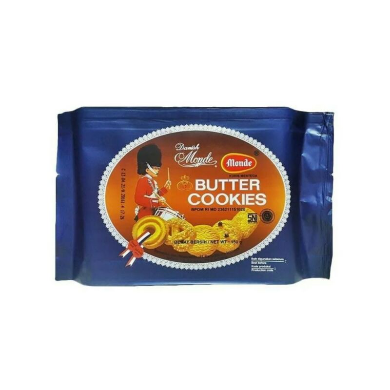 

MONDE BUTTER COOKIES BLUE 150 G BISKUIT KUKIS MENTEGA