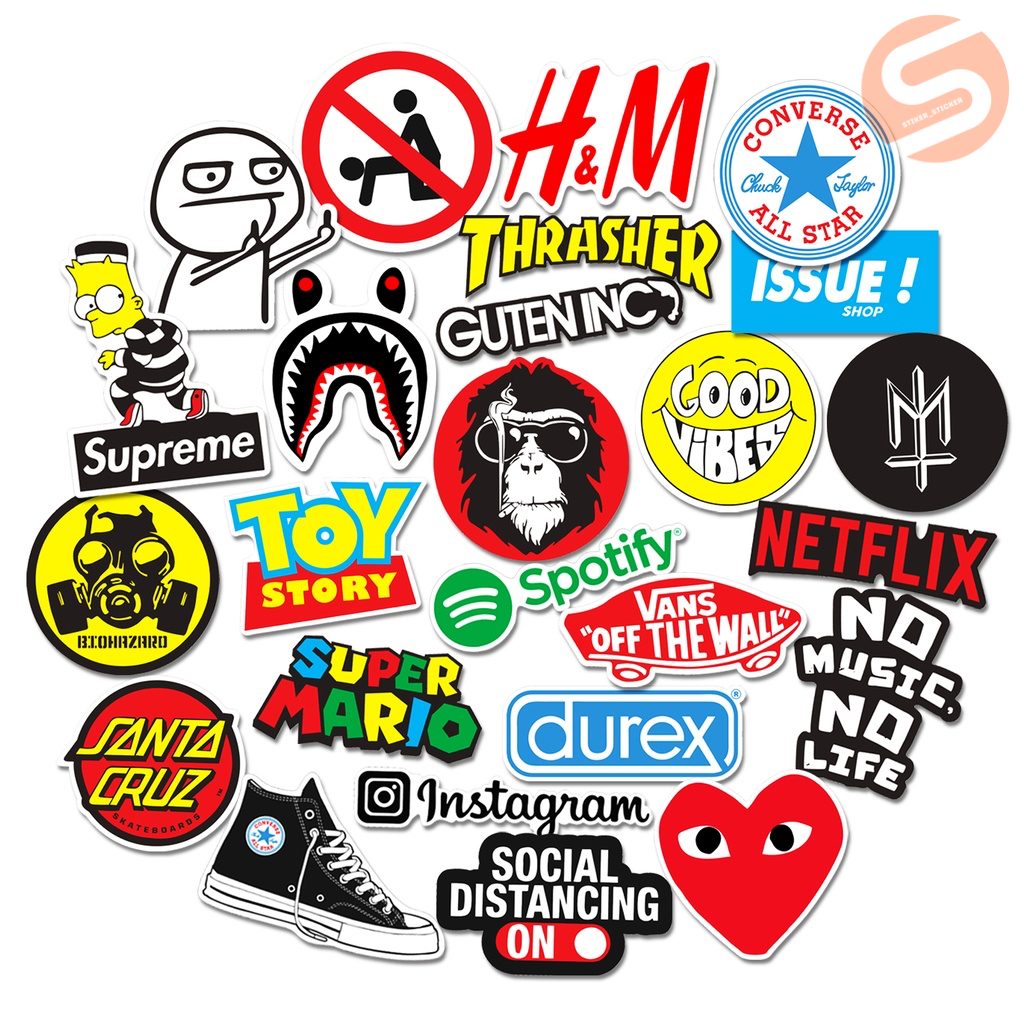 

Stiker Pack (25 Pcs) Stiker Mix 4 Stiker Helm Stiker Laptop Stiker HP Stiker Motor Stiker Logo Stiker Brand Stiker Aesthetic Stiker Koper Stiker Distro Stiker Keren Stiker Graftact Stiker Anti Air Stiker Anti Luntur Stiker Premium