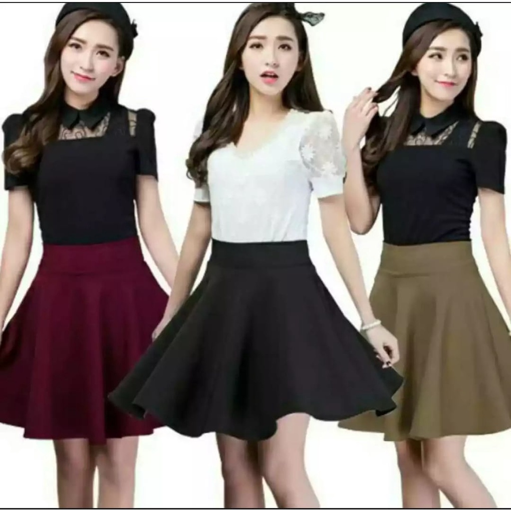 Rok mini / Rok pendek / Rok wanita korea