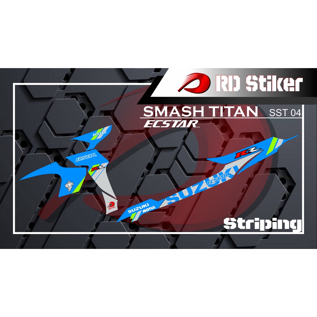 Sticker Striping Suzuki Smash Titan Ecstar