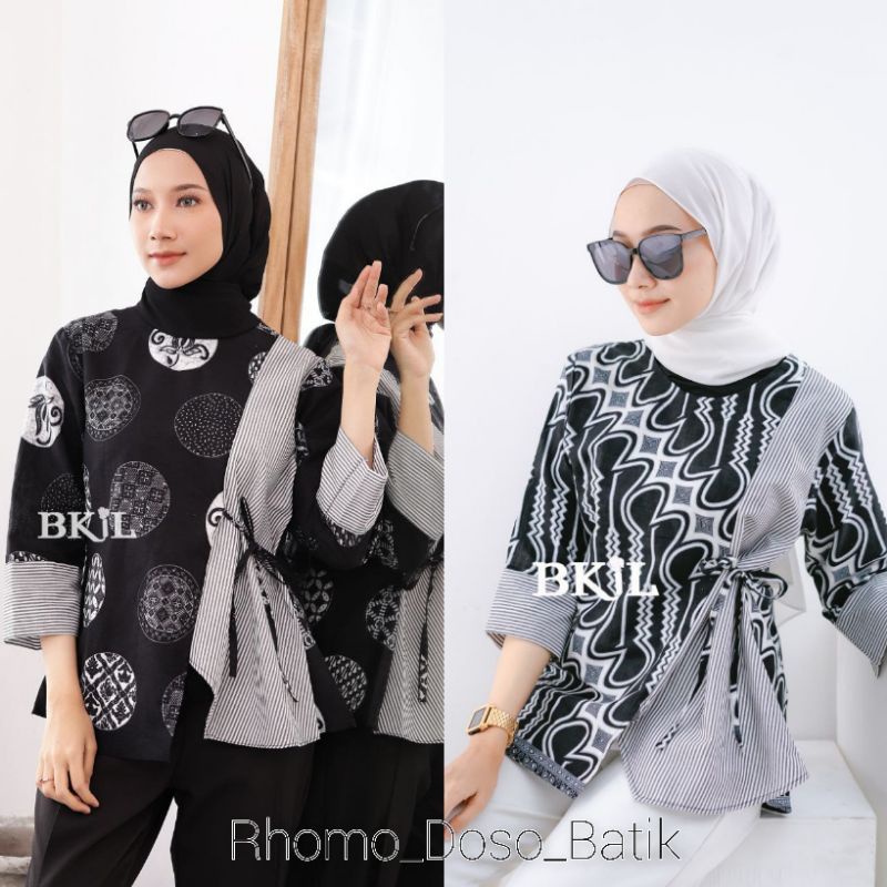 BAJU BATIK WANITA MODERN MONALISA GENES M,L,XL,XXL asli PEKALONGAN