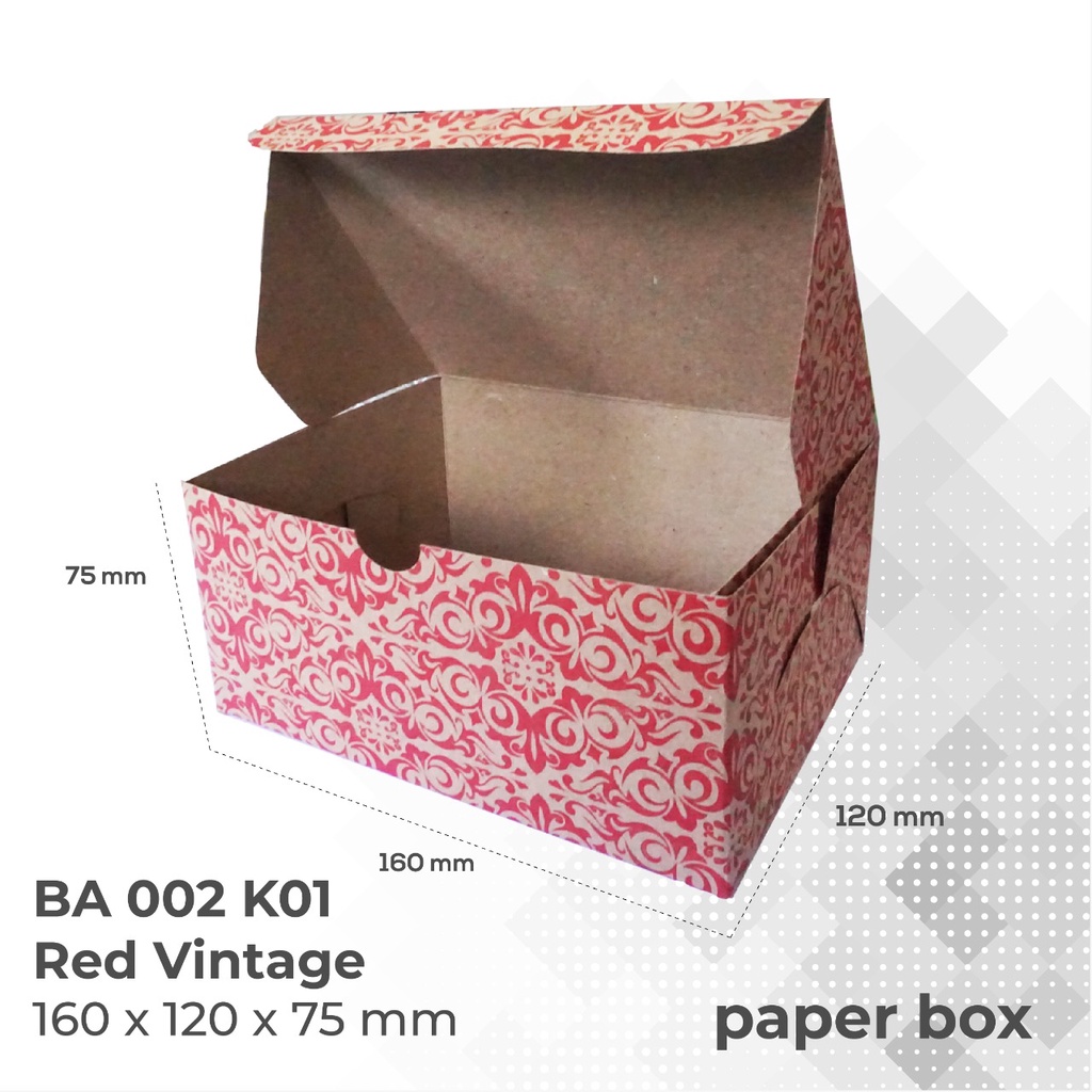 Box Snack Dus Kue Snack Box 16x12 (B2K135-16X12X7.5 Cm)