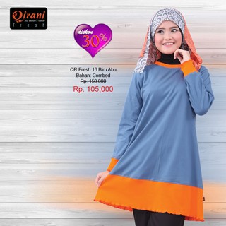 Tunik Remaja  Muslimah Baju  Atgasan Qirani Shopee  Indonesia