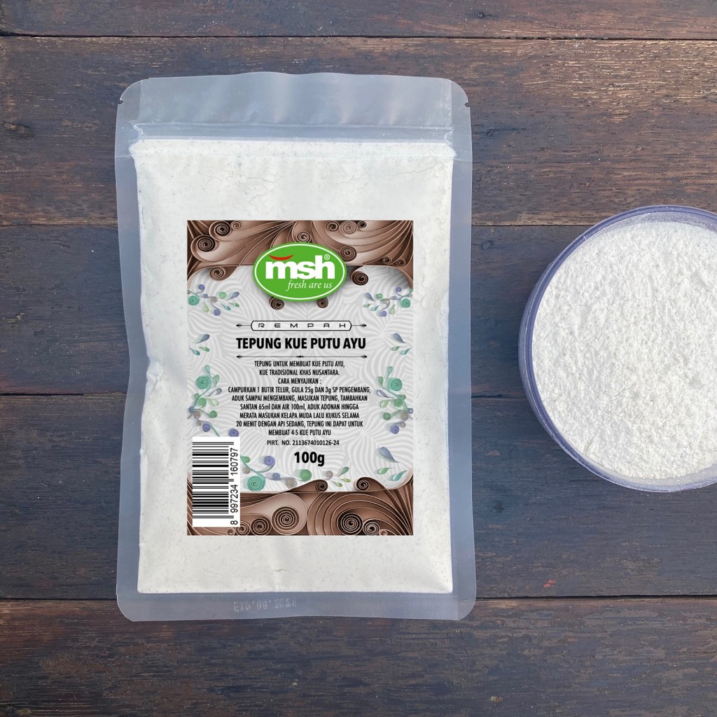 

Premium MSH Tepung Kue Putu Ayu 100 g