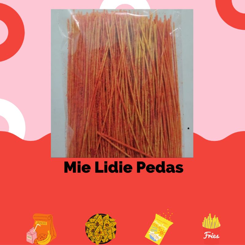 

Mie Lidi Pedas Original / Mie lidi Lidian / Mie Biting / Snack Kiloan