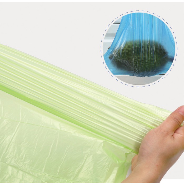 Kantong Sampah Plastik Roll Tali Serut Pegangan Tangan Trash Bag Anti Kotor