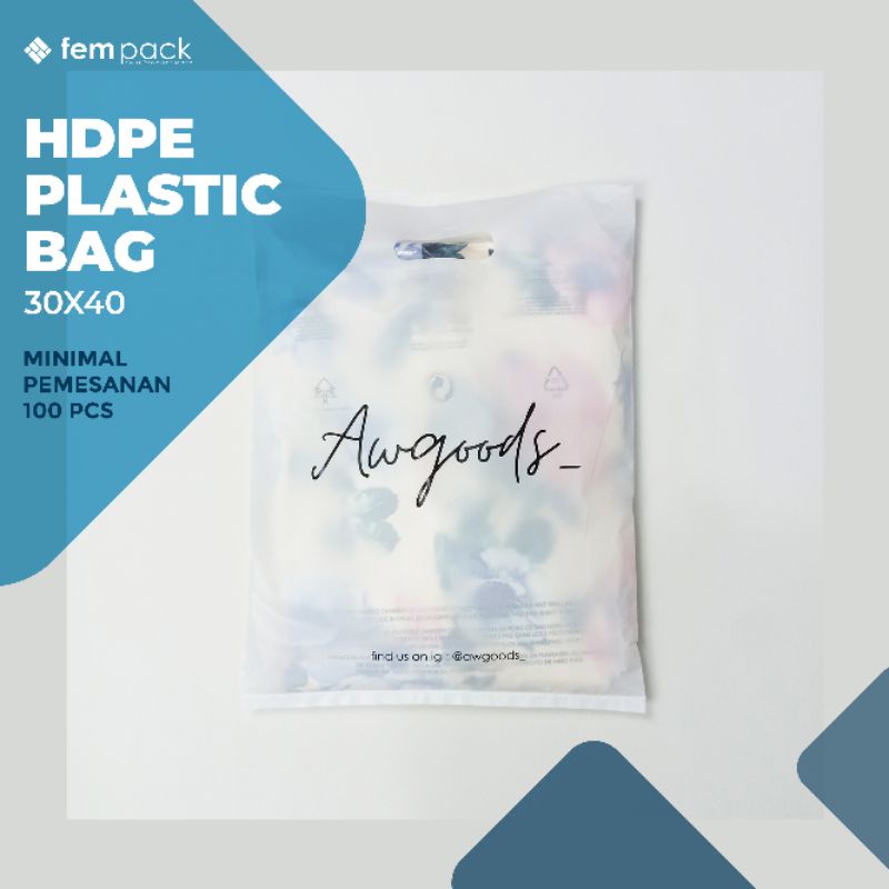 

100 Lembar Sablon Plastik Plong HD Ukuran 30x40