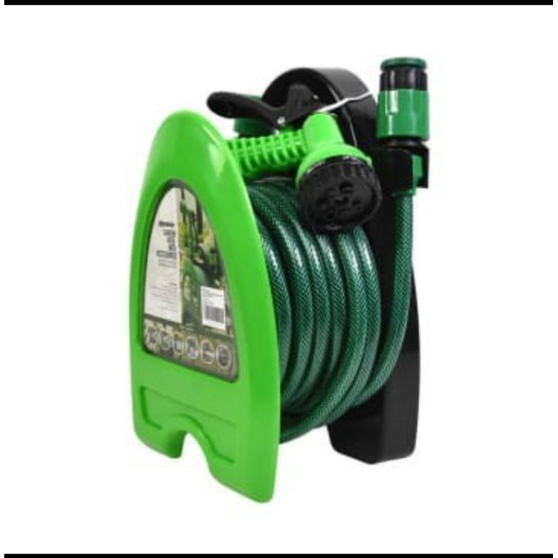 HOSE REEL MINI SET 10 METER SALTBOX SELANG AIR PORTABLE SET 10 METER